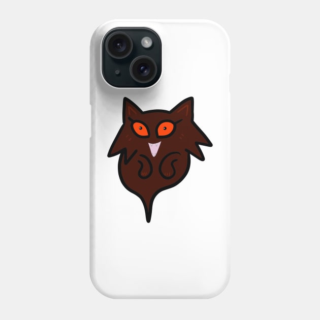 Ghost demon cat devil Phone Case by FzyXtion