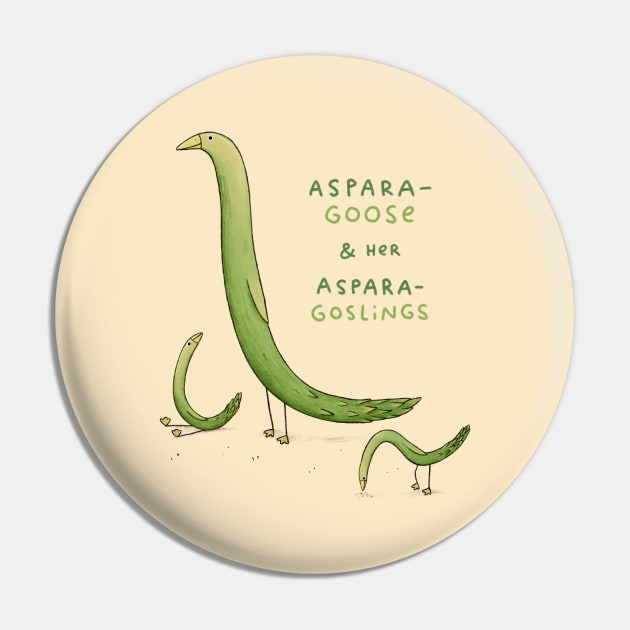 Asparagoose & Her Asparagoslings Pin by Sophie Corrigan