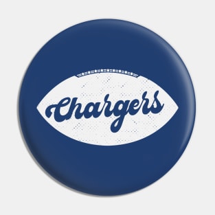 Retro Chargers Football Pin