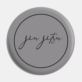 Jiu Jitsu Handwritten Logo Pin