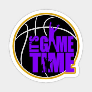 It's Game Time - Purple & Gold Magnet