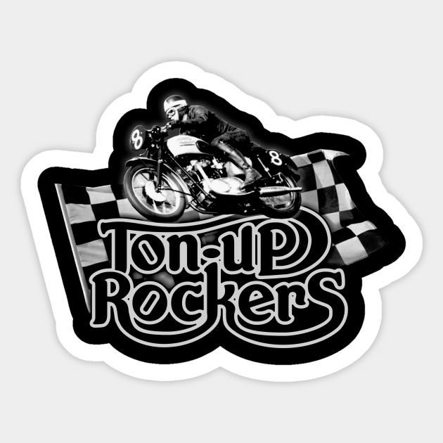 Ton-up Rockers Motorcycle club - Cafe Racer - Sticker | TeePublic