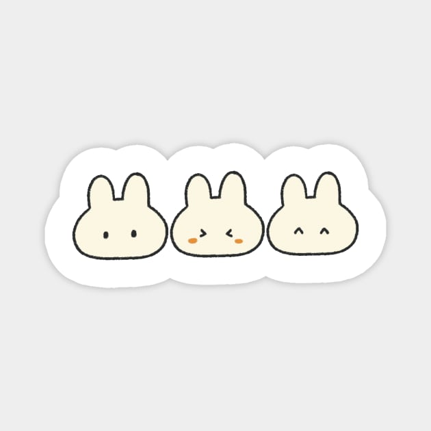 Bunny Friend Magnet by happyyu