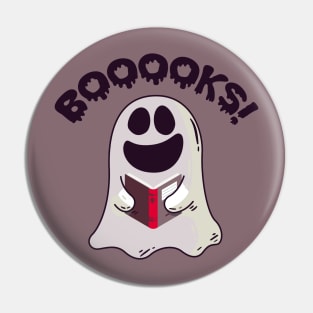 Ghost reading a book Pin