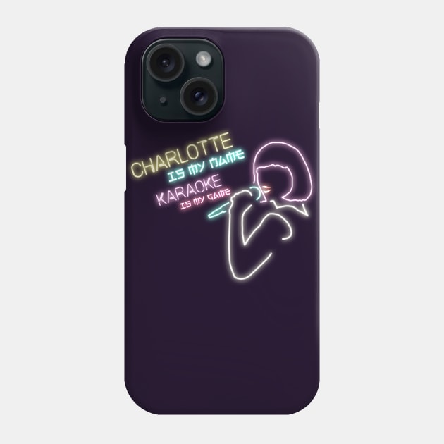 Charlotte, The Karaoke Master Phone Case by guayguay