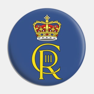 Scottish royal cypher of Charles III Pin