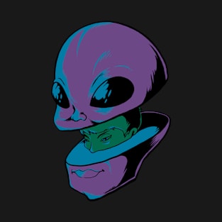 Hiding in Alien T-Shirt