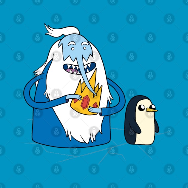 The Ice King and Penguin by valentinahramov