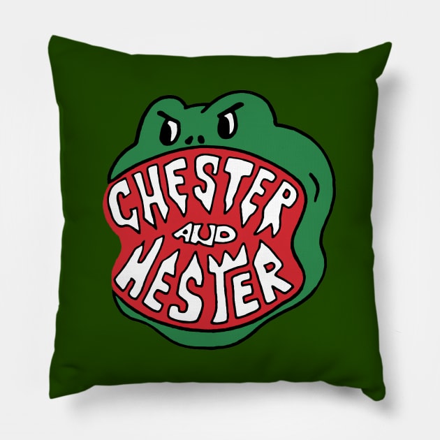 Chester and Hester Animal Kingdom Pillow by GoAwayGreen