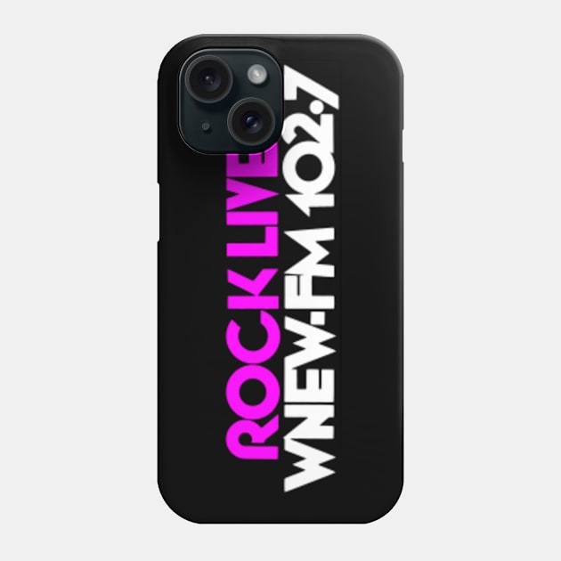 Rock Lives WNEW-FM 102.7 1980s Throwback Design Phone Case by AlternativeRewind