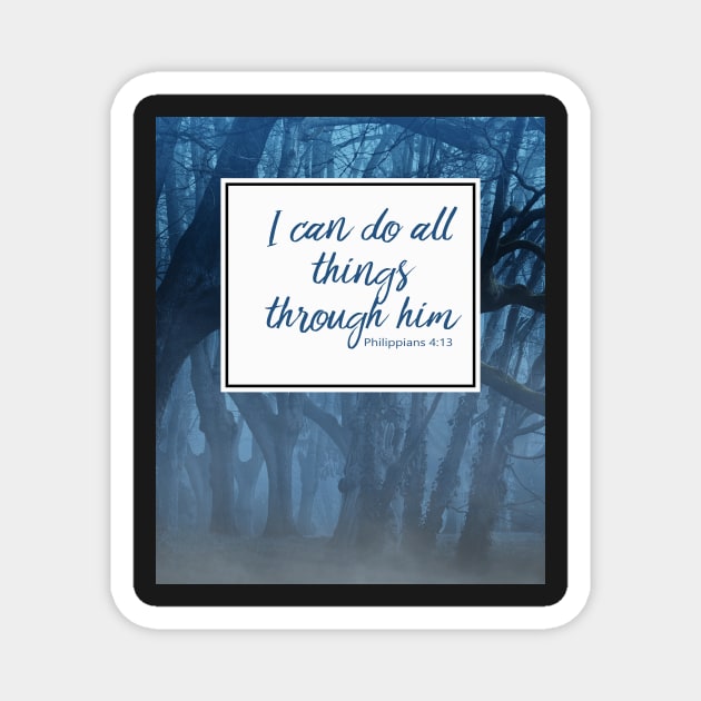 Inspirational Religious Quotes Magnet by 3QuartersToday