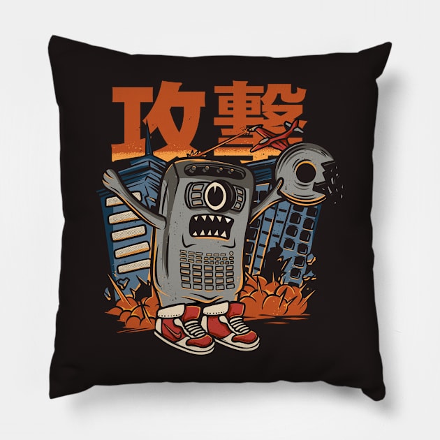 Monster Recording Pillow by footmark studio