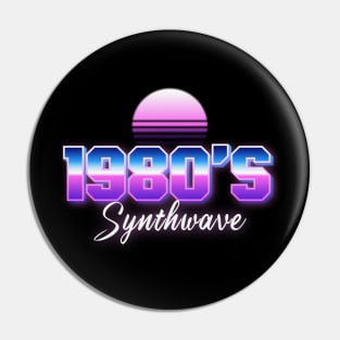 1980s synthwave Pin