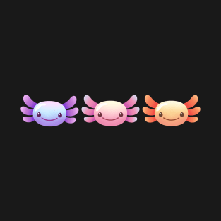 Axolotl Heads Design for Axolotl Lovers T-Shirt