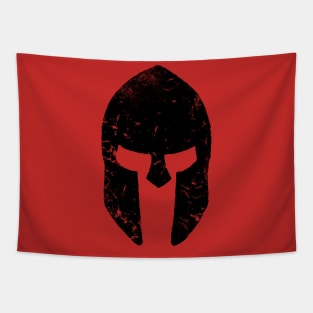 Distressed Spartan Helmet Tapestry