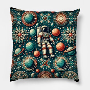 Astronaut in Outerspace Pillow