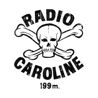 Radio Caroline - Skull & Crossbones - Pirate Radio Station T-Shirt