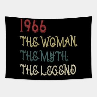 Vintage Retro 1966 Legend Gift 54th Birthday Womens Tapestry