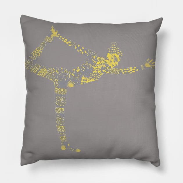 Natarajasana | Lord of the Dance Pose Pillow by Celeste 