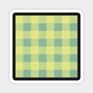 Orchard Plaid - Yellow and Green Magnet