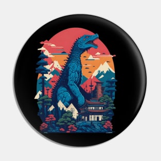 King of The monsters vector illustration design Pin