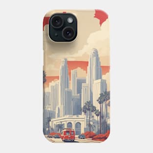 Los Angeles United States of America Tourism Vintage Poster Phone Case