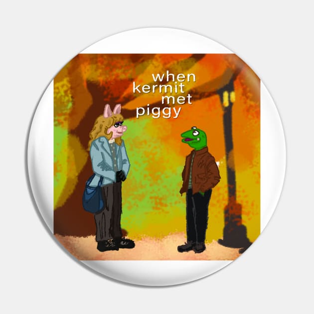 When Kermit Met Piggy Pin by okjenna