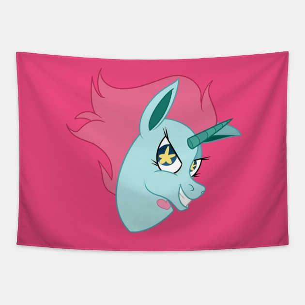 Flying Princess Pony Head Tapestry by SquirrelSphere