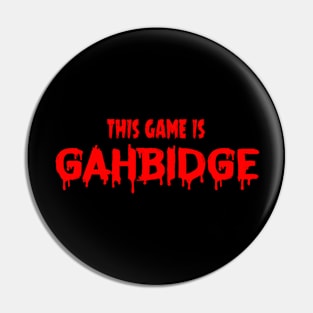 This GAME GAHBIDGE Pin