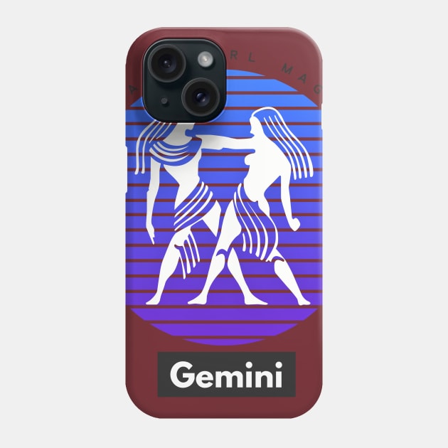 Gemini Black Girl Magic (Zodiac sign) Phone Case by PersianFMts