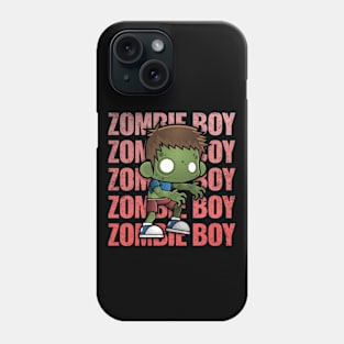 Zombie Boy Creepy Scary Kawaii Zombie Cute Halloween Outfit Phone Case