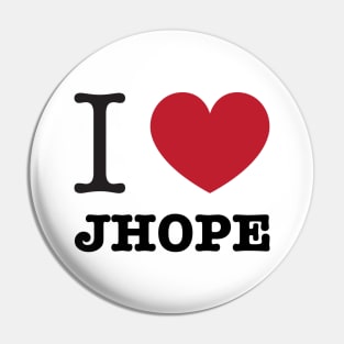 I love BTS Jhope Jung Hoseok typography Morcaworks Pin