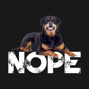 Nope Lazy Rottweiler Dog Lover T-Shirt