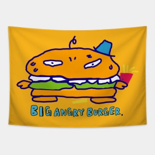 Big Angry Burger Tapestry