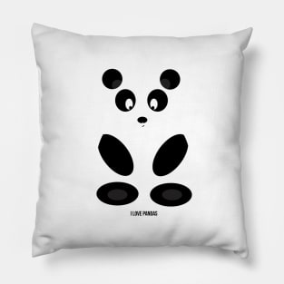 I love Pandas Pillow