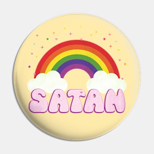 Rainbow Satan Pin