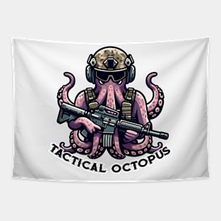 Tactical Octopus Adventure Tee: Where Intelligence Meets Style Tapestry