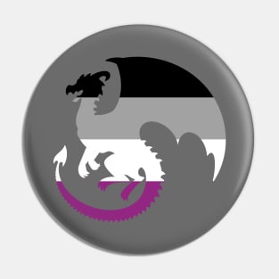 Pride Animals- Asexual Dragon Pin