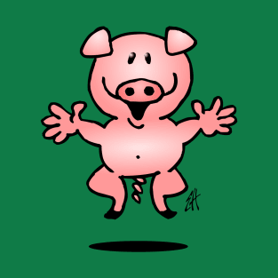 Jumping pig T-Shirt