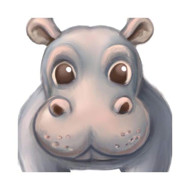 Cute Hippopotamus Drawing by Play Zoo