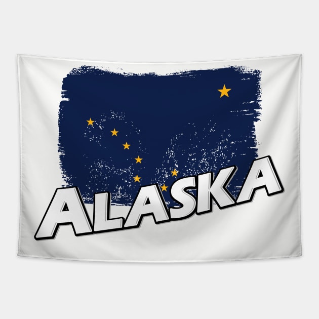 Alaska flag Tapestry by PVVD