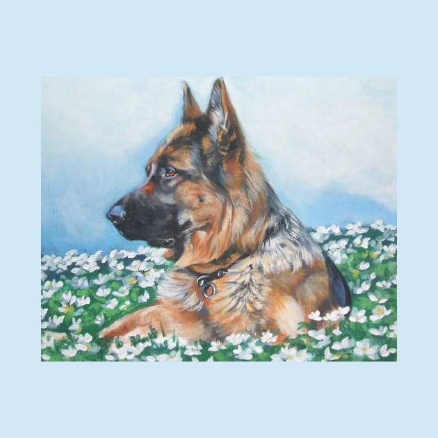 German Shepherd Fine Art Painting by LASHEPARD