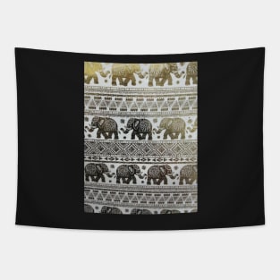 Elephants Patterned Print Tapestry