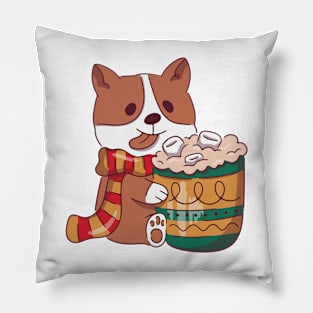 Cute dog Christmas gift Pillow