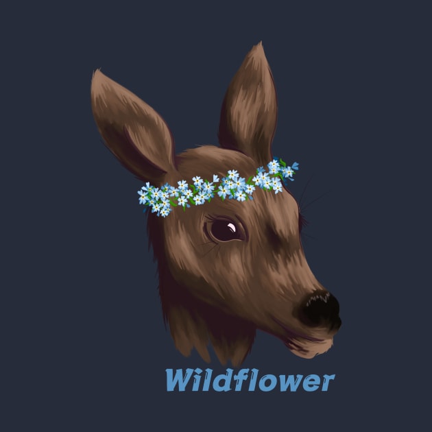 Wildflower Deer by Pastel.Punkk