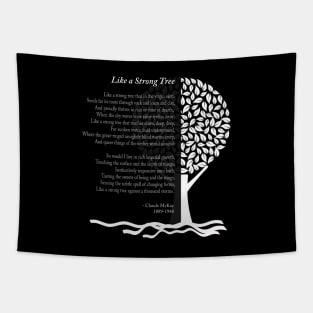 Like a Strong Tree - Poetry Design Tapestry