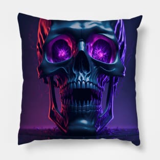 Surreal Mystic Skull Pillow
