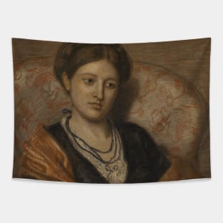 Portrait of Miss Iza Duffus Hardy by Ford Madox Brown Tapestry