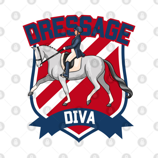 Dressage Diva Red and Blue by Heart Horse