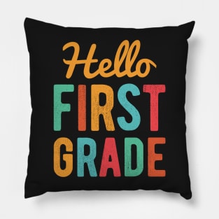 Hello First Grade Pillow